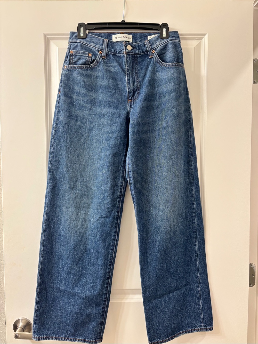 Denim Forum The ’90s Winona Low Rise Wide Leg Jeans Size 26
